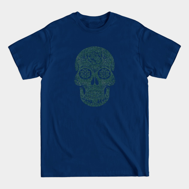 Disover Sparkly Skull With Flowers - Skulls And Flowers - T-Shirt