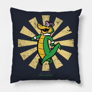 Wally Gator Retro Japanese Pillow