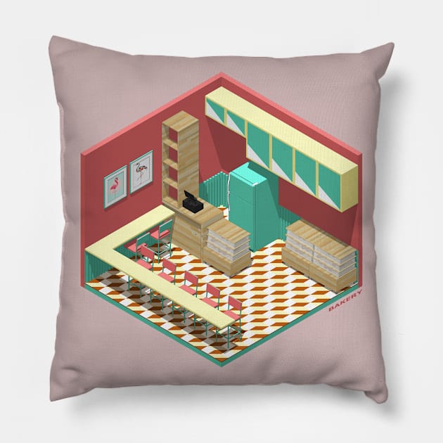 Bakery Pillow by FabricIso