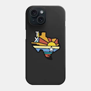 Texas State Outline Phone Case