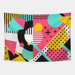 New Wave 80s Design Tapestry