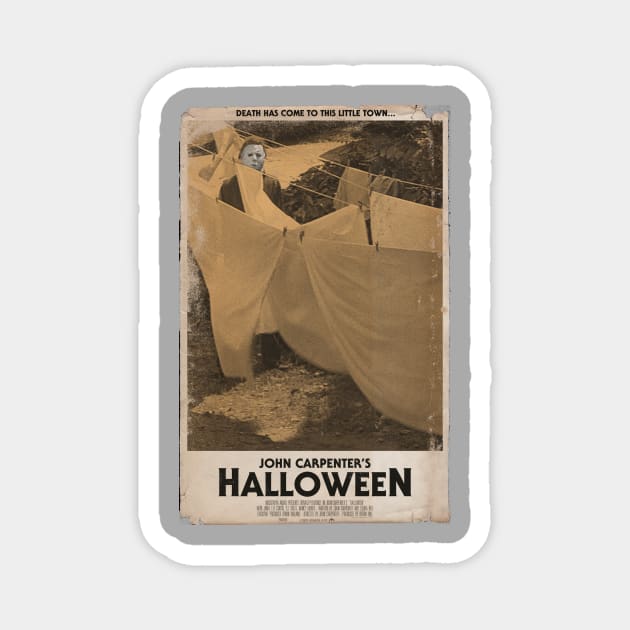 Halloween Movie Poster Tee Magnet by trevorduntposterdesign