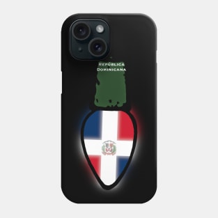 Dominican Republic Flag Christmas Light Phone Case