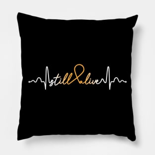 Still Alive- Appendix Cancer Gifts Appendix Cancer Awareness Pillow