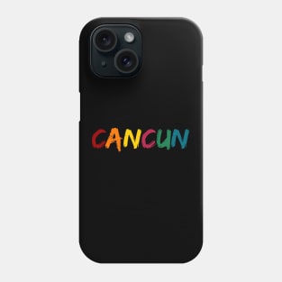 CANCUN. Colorful and Cool Summer Design. Mexican Beach Summertime Phone Case