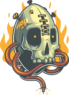 Skull Fire Magnet