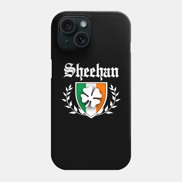 Sheehan Shamrock Crest Phone Case by robotface