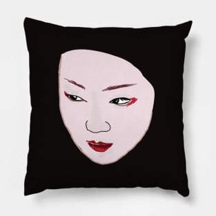 Geisha Face Pillow