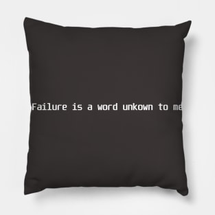 Failure Unknown (Dark) Pillow