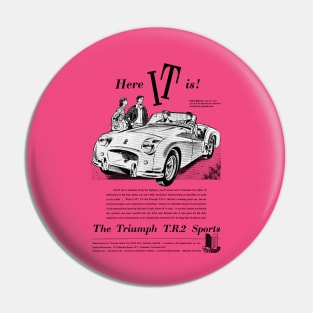 TRIUMPH TR2 - advert Pin