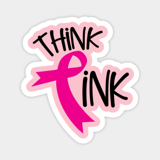 Think Pink Breast Cancer Awareness Magnet