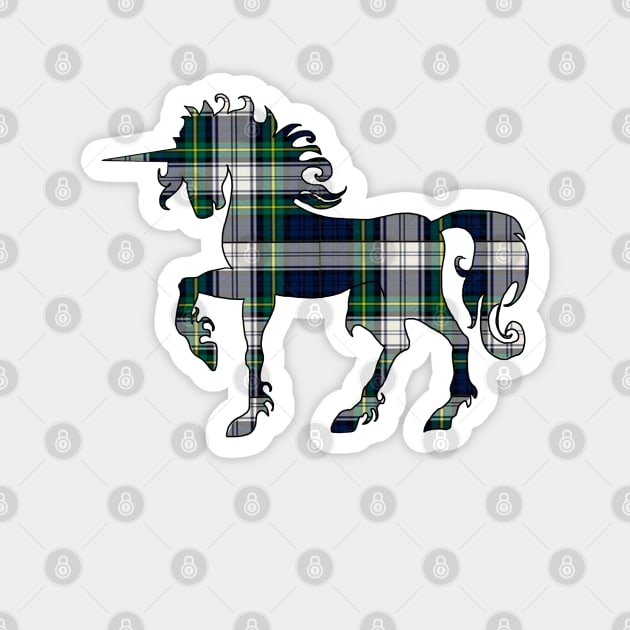 -plaid unicorn Magnet by theroseandraven