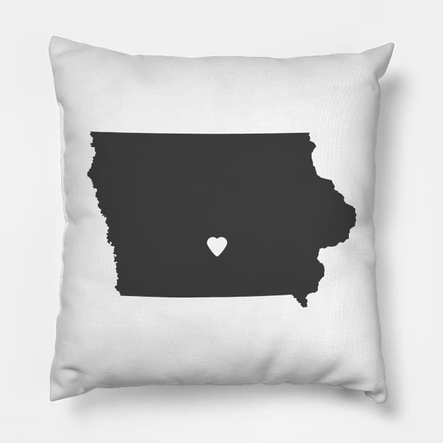 Iowa Love Pillow by juniperandspruce