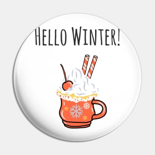 Hello Winter Holiday Pin