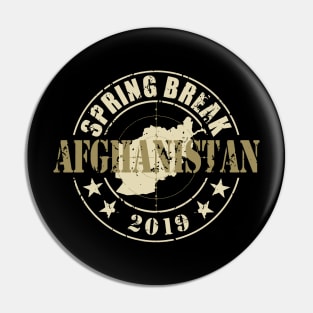 Spring Break Afghanistan 2019 Pin