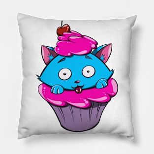 Cupcake Kitty Pillow