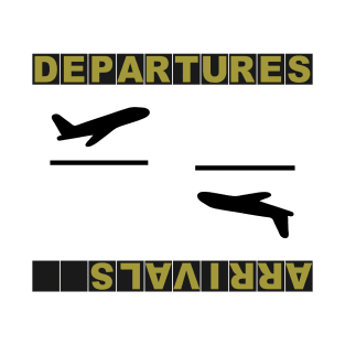 Aviation Pilot Departures Arrivals T-Shirt