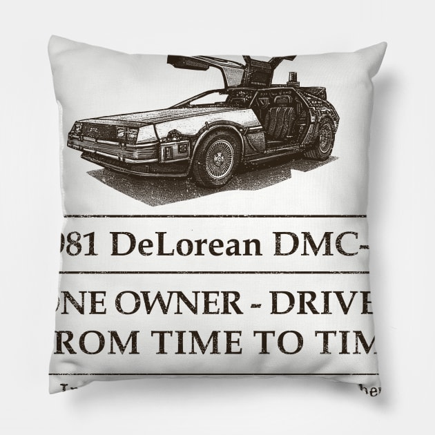 Driven from time to time Pillow by kg07_shirts