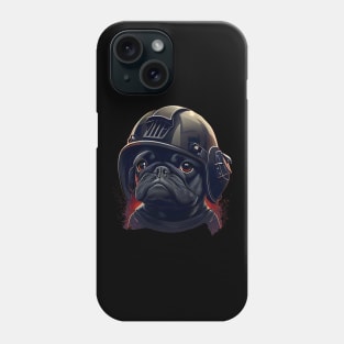 Pug as football player three Phone Case