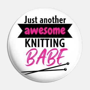 Just another awesome knitting babe Pin