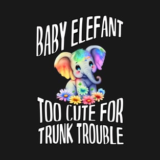 The Cute Rascals Baby Elephants In Nature T-Shirt