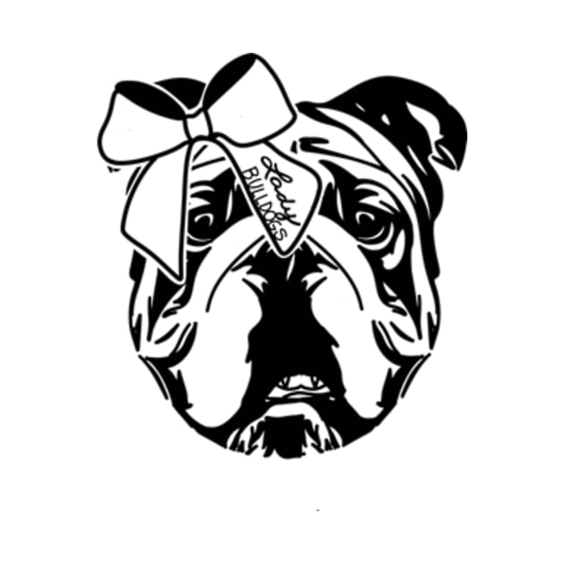 Lady bulldog spirit mascot by Karley’s Custom Creations