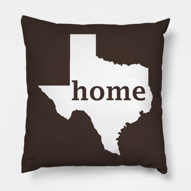 Texas Home Pillow by TBM Christopher