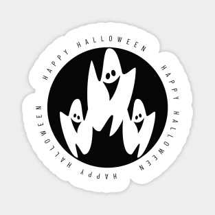 Happy Halloween 3 ghosts Magnet