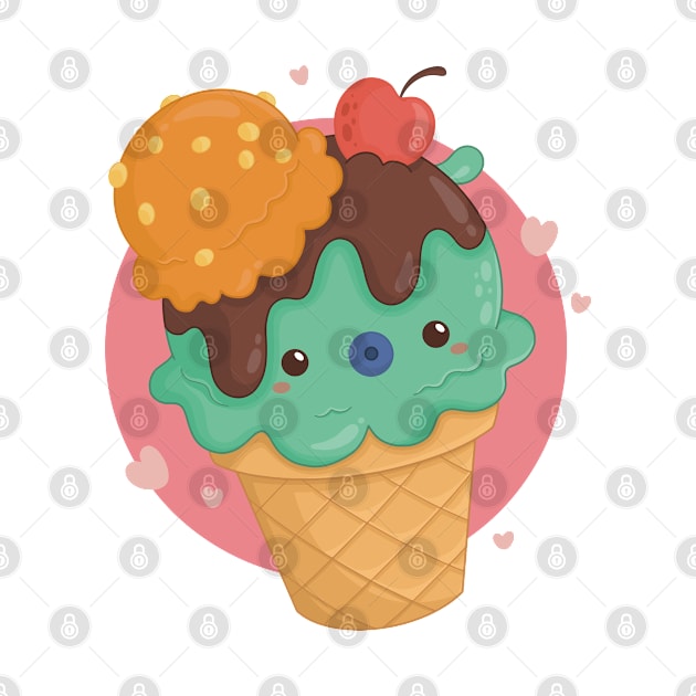 Kawaii Ice Cream by DDP Design Studio