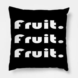 Fruit Typography Pillow