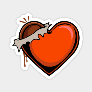 Chocolate Heart Magnet