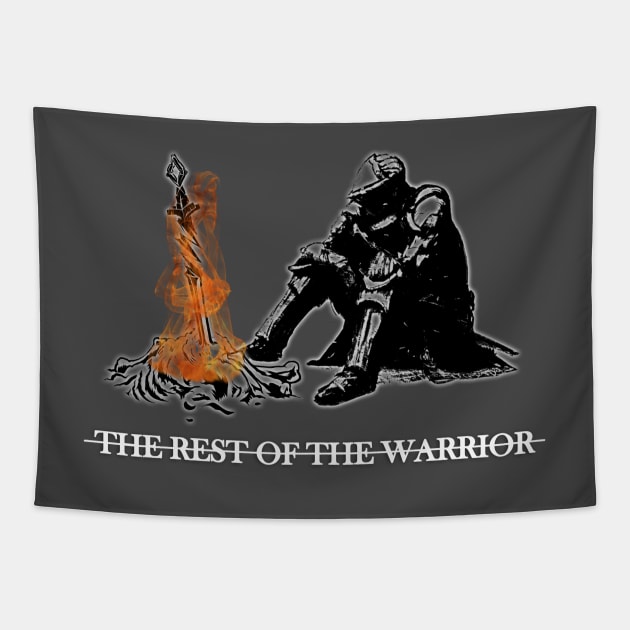 The rest of the warrior V.2 Tapestry by puglove