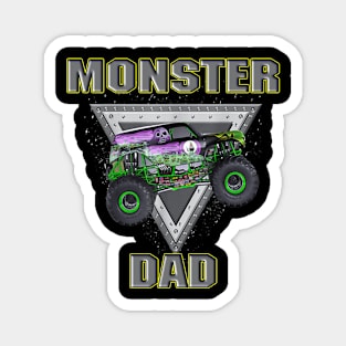 Monster Truck Dad Fathers Day Monster Truck Are My Jam Magnet