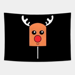 Cute Reindeer Lollipop Tapestry