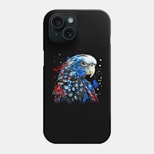 Patriotic Parakeet Phone Case