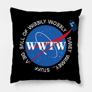 Wibbly Wobbly Space Agency Pillow