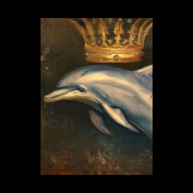 Dolphin with a Crown by maxcode