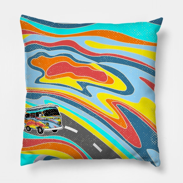 Road Trippin' Pillow by kookylove