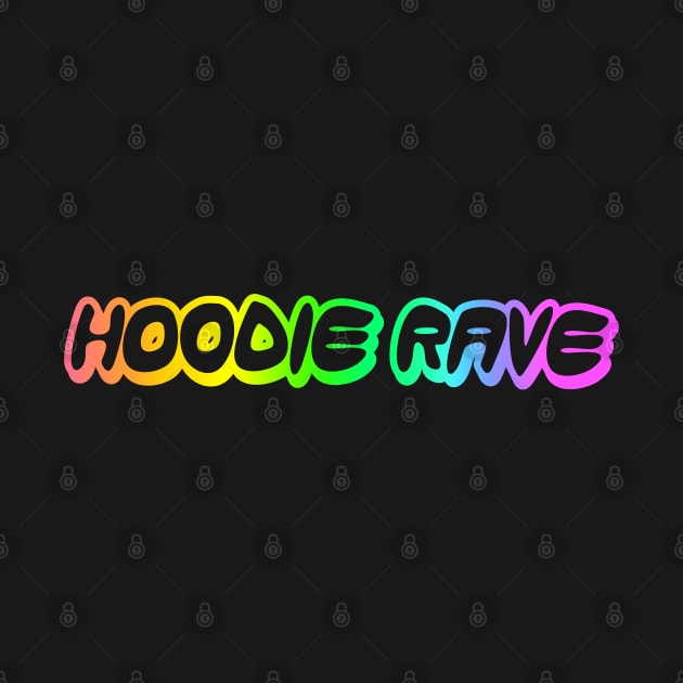 Hoodie Rave Rainbow One-Liner by MOULE