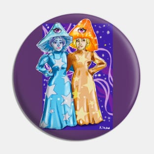 Mystical Victorian Mushroom girls Pin