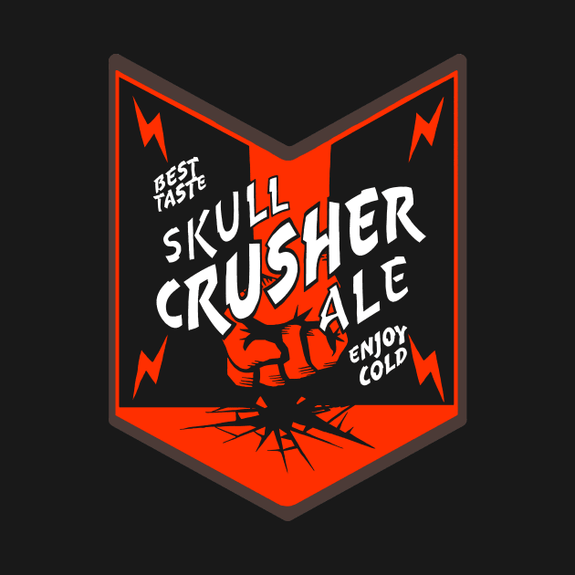 Deep Rock Galactic - Skull Crusher Ale Beer Logo by CatsandBats