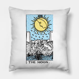 Modern Tarot Print - The Moon Pillow