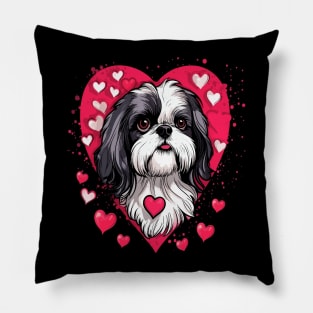 Shih Tzu Valentine Day Pillow