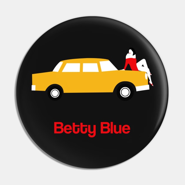 Betty Blue Minimal Movie Fan Art Beatrice Dalle 80s Pin by Rozbud