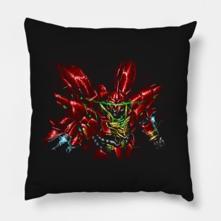 Sinanju scribble Pillow