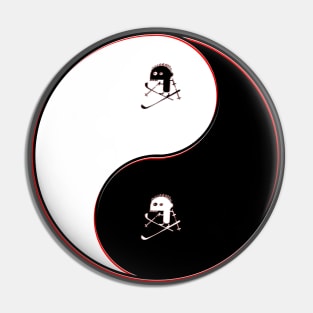 yin yang balance harmony design eastern philosophy skiing Pin