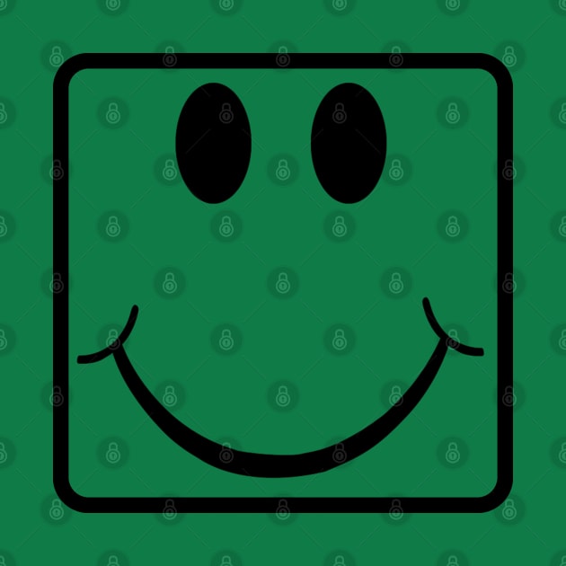 Green Shirt Guy Rectangular  Smile Face by Malame