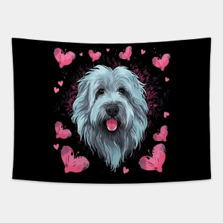 Komondor Valentine Day Tapestry