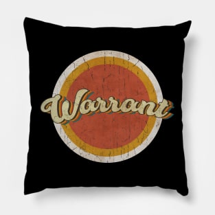 circle vintage Warrant Pillow