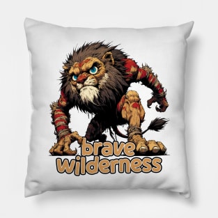 Fierce Lion - Brave Wilderness Pillow